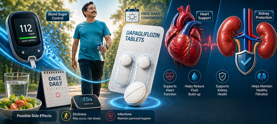 Dapagliflozin: Uses, Benefits, Side Effects, And Diabetes Management